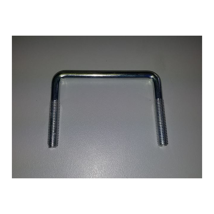 Abarcón cuadrado 75mm rosca M8 zinc (Perfil Bajo)
