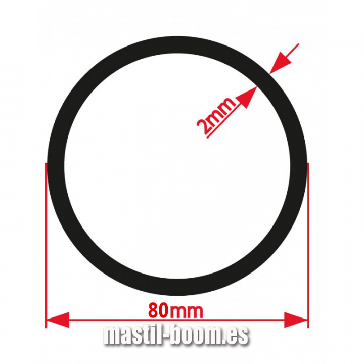 Tubo Redondo 80x2000 ALUMINIO (2)