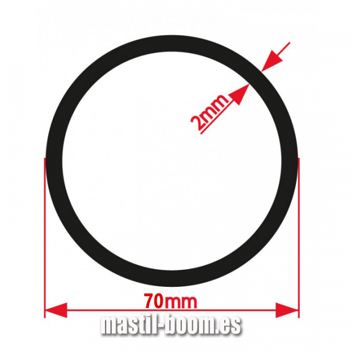 Round Tube 70x1000 ALUMINIUM