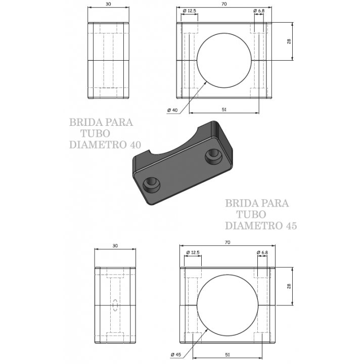Brida PP 45mm