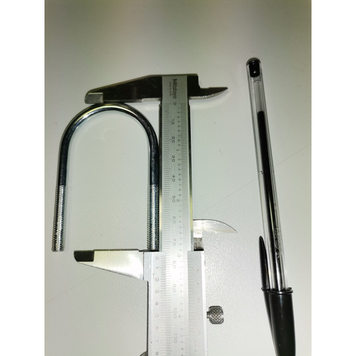 Abarcón "U" 40mm rosca M6 Inox