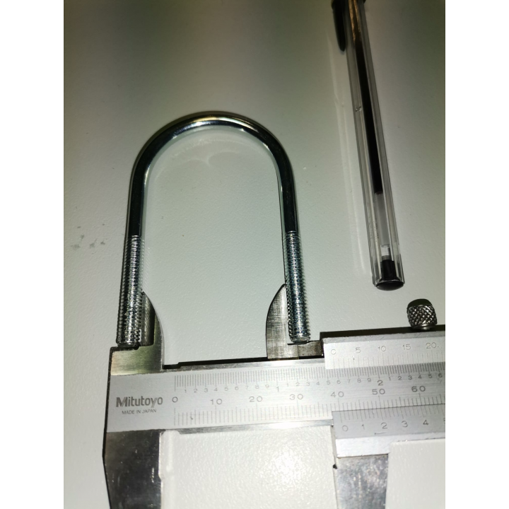 Abarcón "U" 40mm rosca M6 Inox
