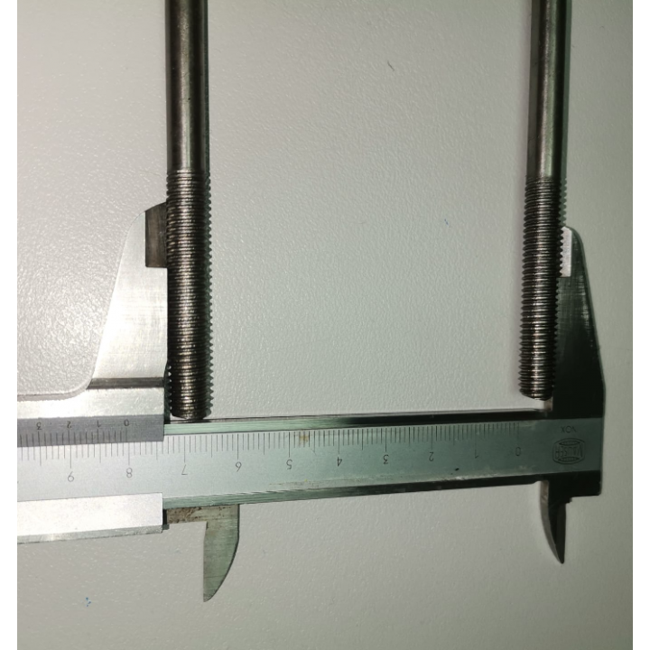 Abarcon "U" 65mm ExtraLargo Thread M8 Aço inoxidável